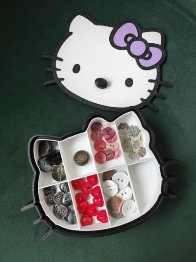 Hello Kitty Jewelry Box Storage Box for Children - Free 3D Print Model ...