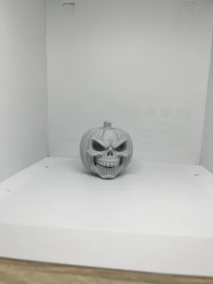 Halloween decoration skull pumpkin - Free 3D Print Model - MakerWorld