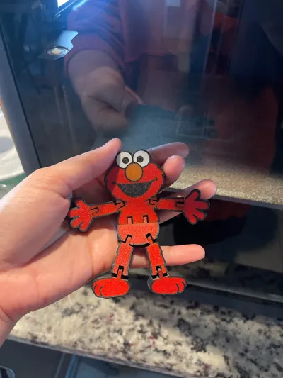 Elmo Flexi Toy – Articulated Character Print - Free 3D Print Model ...