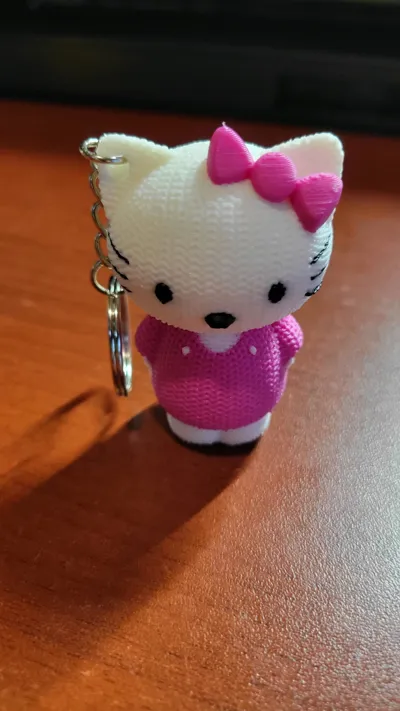 Knitted Hello Kitty - Free 3D Print Model - MakerWorld