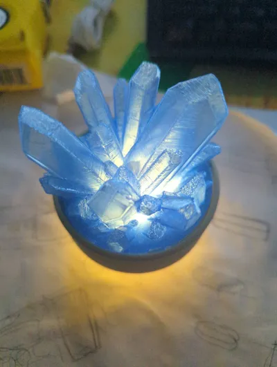 Crystal Lamp for LED Tea Light Candle - Free 3D Print Model - MakerWorld