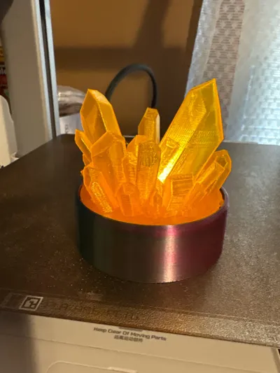 Crystal Lamp for LED Tea Light Candle - Free 3D Print Model - MakerWorld