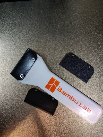 Bambu Lab Bed Scraper With Swappable Blades by benry - MakerWorld