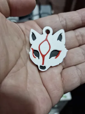 Characters Okami keychain by nicodeimos - MakerWorld