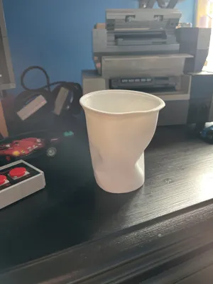 Crushed Paper Cup by hollowmaker - MakerWorld