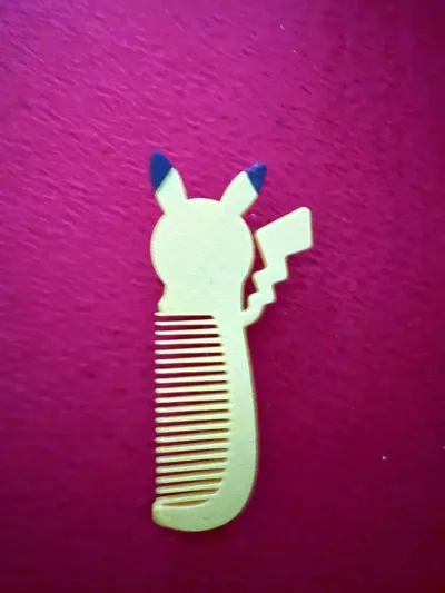 Pokemon Pikachu themed comb - Free 3D Print Model - MakerWorld