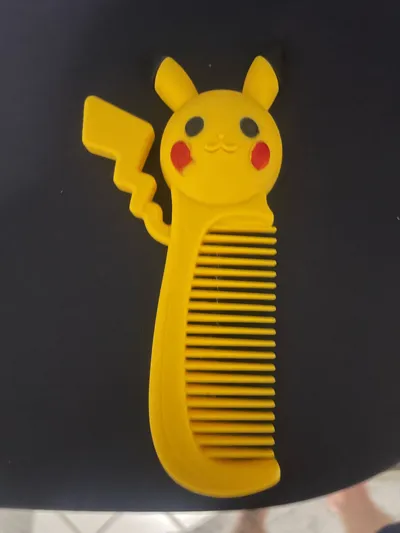 Pokemon Pikachu themed comb - Free 3D Print Model - MakerWorld