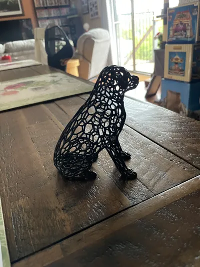 Dog / labrador voronoi by TomMi - MakerWorld