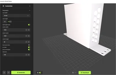 10 Inch Mini Rack Generator - Free 3D Print Model - MakerWorld