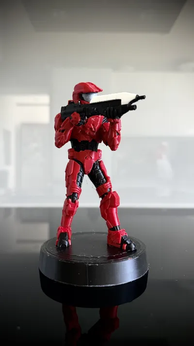 3Dプリント ヘイロー3 マスターチーフ ミニチュア - 無料3Dモデル 