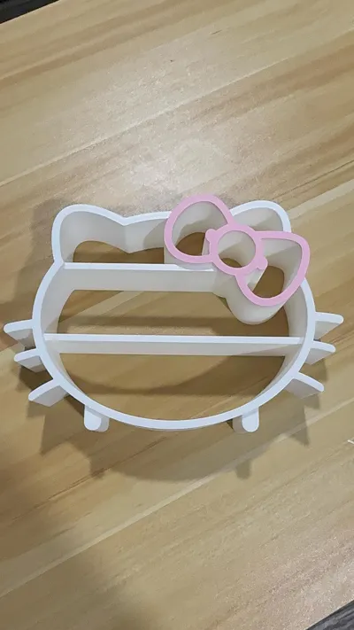 Hello Kitty Mini Shelf - Free 3D Print Model - MakerWorld