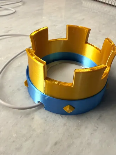 Figurina ghirlanda da collezione decorativa con ornamento a tubo dal design speciale