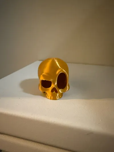 Skull Keychain 3D Printed Mini Skull Key Ring - Free 3D Print Model ...