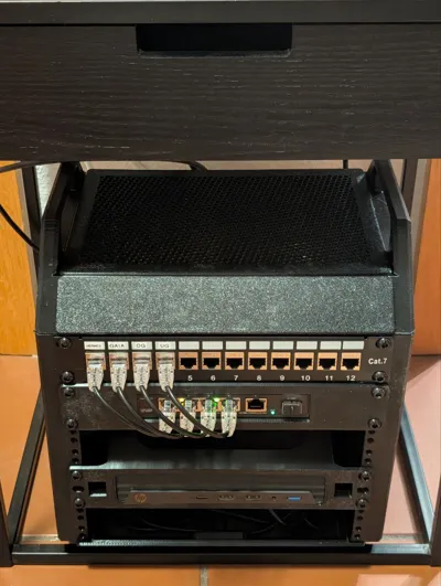 Home Lab Super Rack Snap Rack 100% Printed 10
