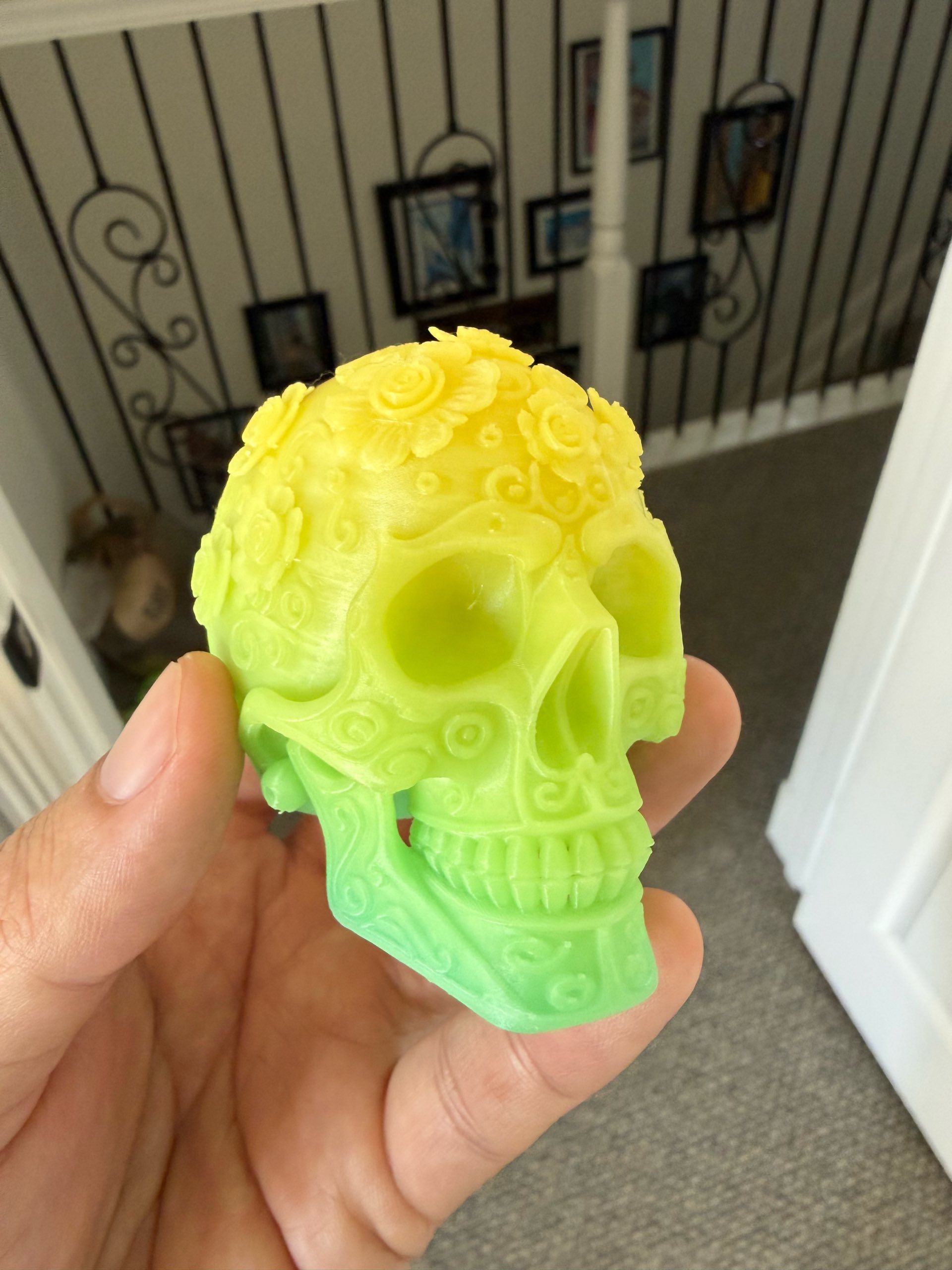 설탕 해골 칼라베라 | 죽은 자들의 날 장식 - 무료 3D 프린트 모델 - MakerWorld, image size:1920x2560