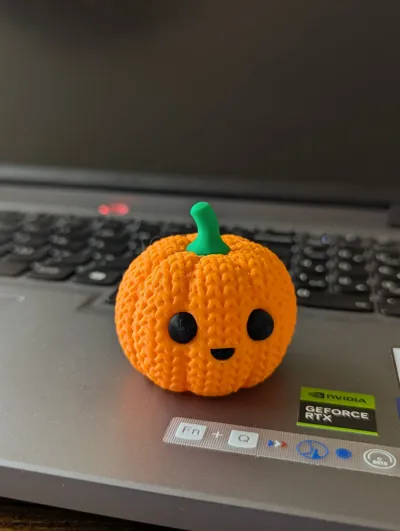 Knitted Cute Pumpkin - Halloween - Free 3D Print Model - MakerWorld