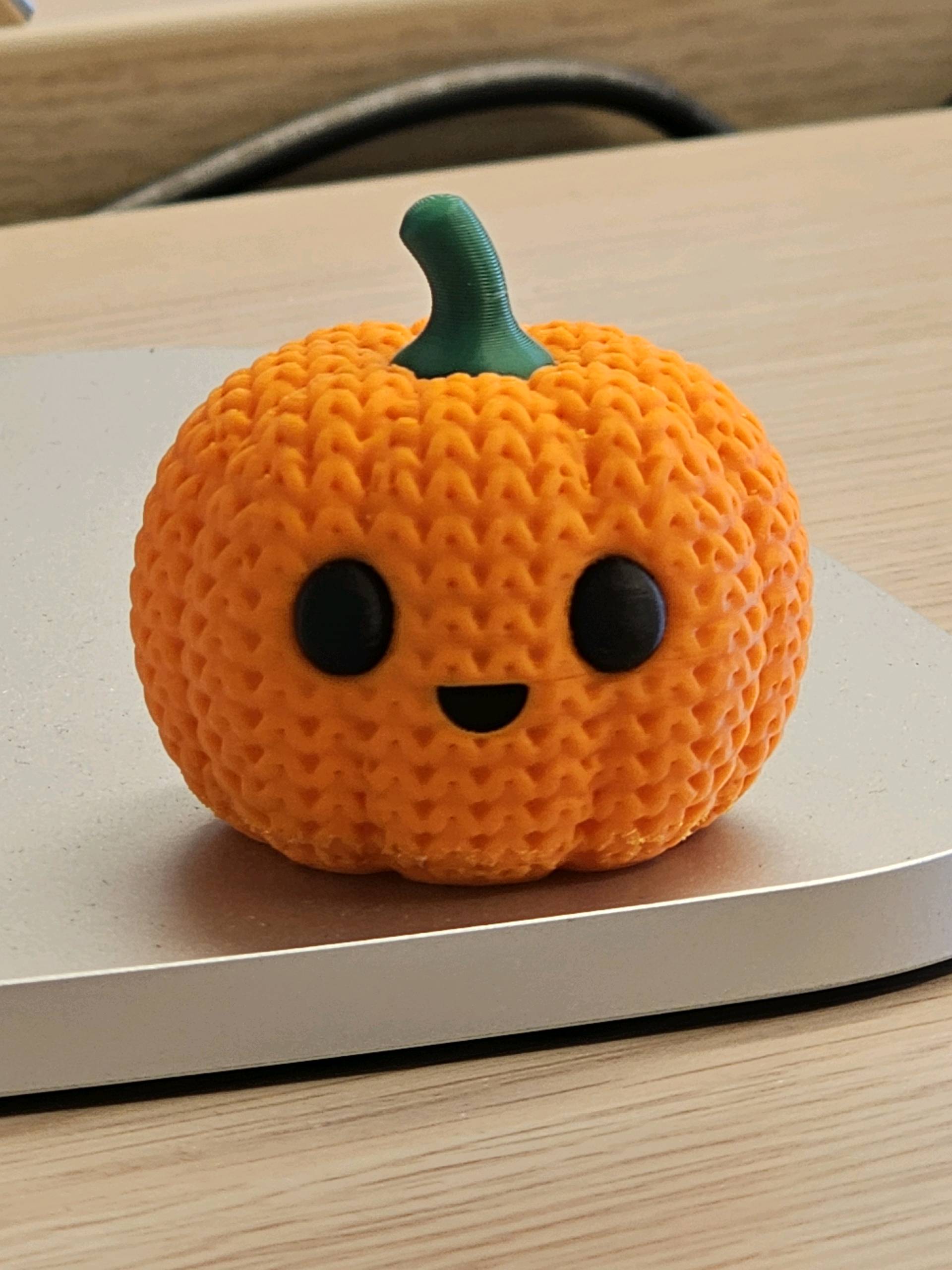 Knitted Cute Pumpkin - Halloween - Free 3D Print Model - MakerWorld