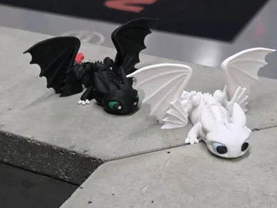 Articulated toothless nightfury dragon - Free 3D Print Model - MakerWorld