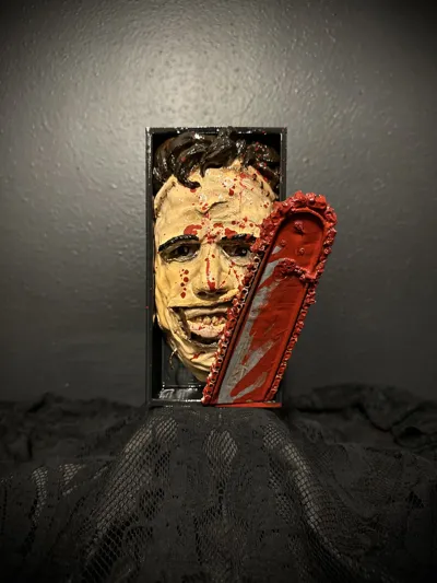 Leatherface Book Nook and Wall Mount - Free 3D Print Model