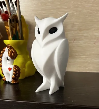 Modern Minimal Owl - Free 3D Print Model - MakerWorld