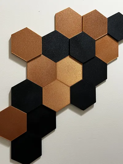 Hexagon Wall Art - Art - PLA - 3D printed product - фото 16