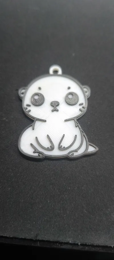 Cute Otter Keychain by Nolan3D - MakerWorld