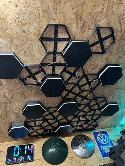 Hexatiles - Hexagon LED Wall tiles by laisch MakerWorld: Download Free ...