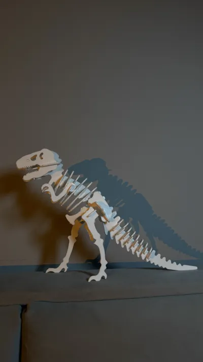 T-Rex Skeleton Kit Card by Fletch MakerWorld: Download Free 3D Models