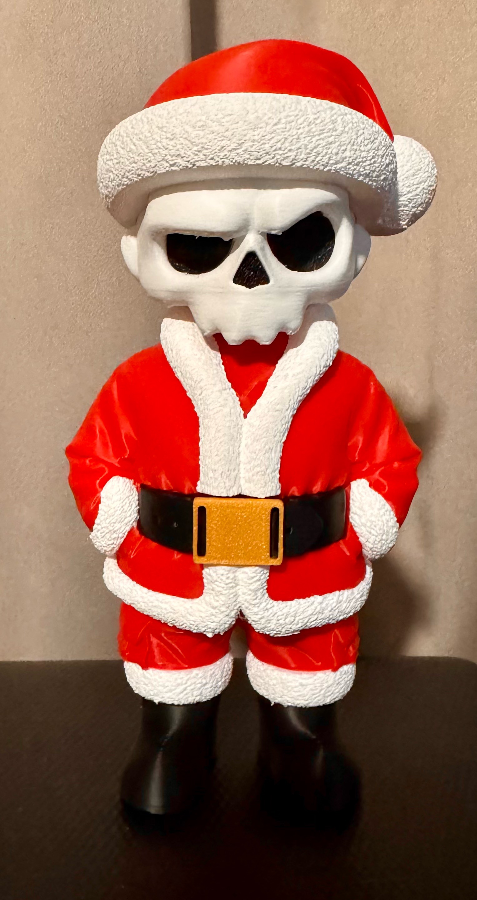 Skull Christmas - Xmas Zkull Multipart - Free 3D Print Model