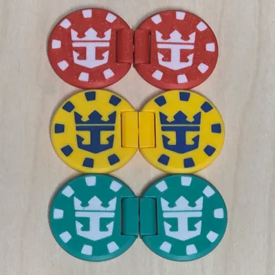 Cruise Line Poker Chip Fidgets