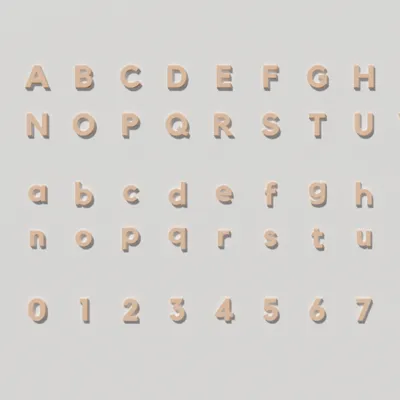 Large Modernist Characters