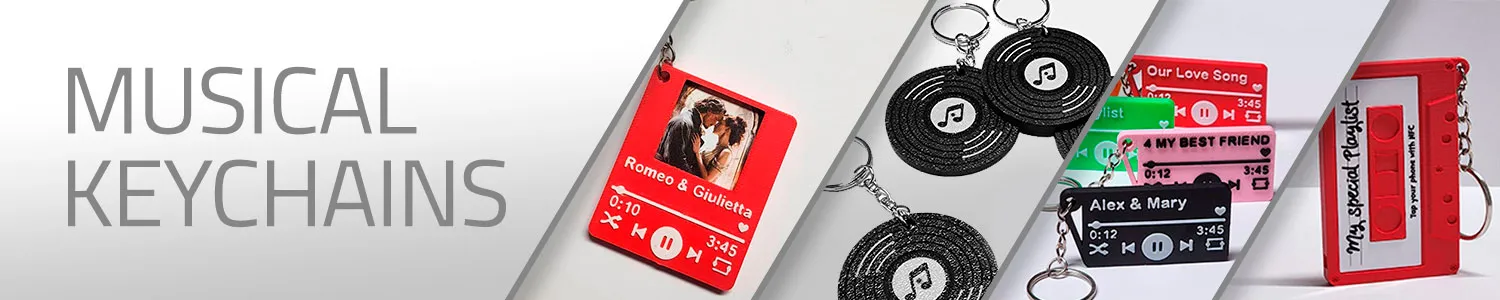 3D printed music keychain