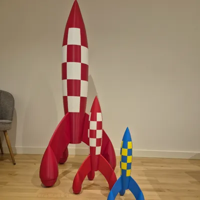38 Cm Rockets TinTin rocket | Collection - MakerWorld: Download Free 3D Models