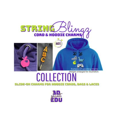 StringBlingz Cord Hoodie Charms