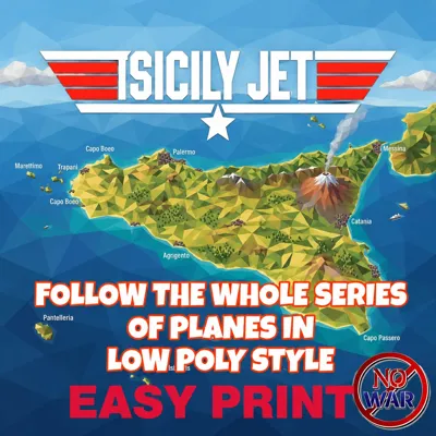 SERIES PLANES IN LOW POLY STYLE