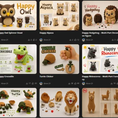 Kiron's multi-part creatures