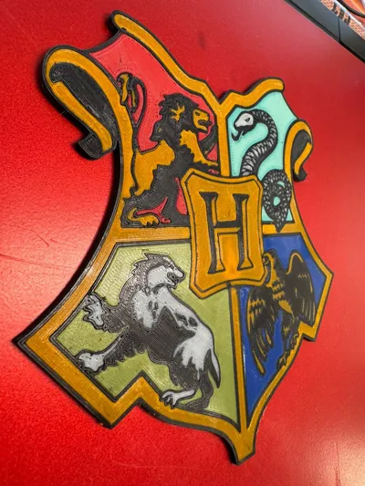 Spezielles Design Harry Potter Hogwarts Siegelfigur, dekoratives Ornament, Sammlergeschenk