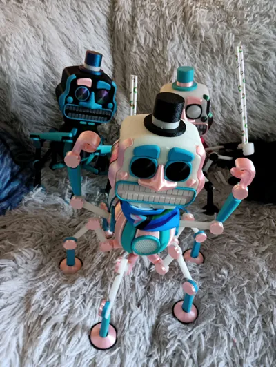 Mini Music Man (Multipart) - FNAF - Free 3D Print Model - MakerWorld