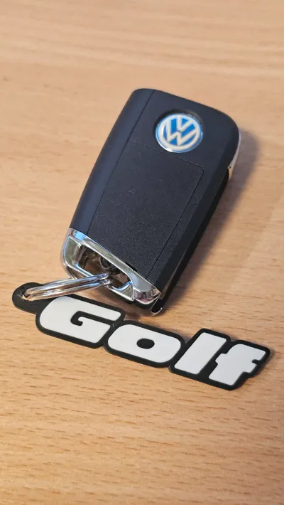 Golf R Keychain R Logo Volkswagen Golf Keychain by BSP - MakerWorld
