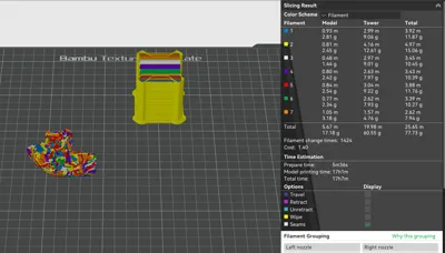 3DBenchy H2C Multi Color Test Print - Free 3D Print Model - MakerWorld