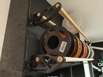 Topology optimized filament shelf / Spool rack by ExtRuben - MakerWorld