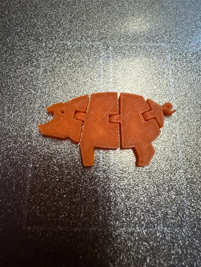 Flexi pig Remixed by TomMi MakerWorld: Download Free 3D Models