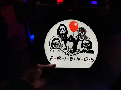 Horror Movie Friends Light Box by lindnjoe MakerWorld: Download Free 3D ...