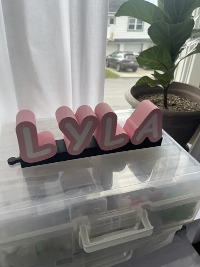 Custom Name LightBox, Led lamp by Infinite Ideas 3D MakerWorld ...