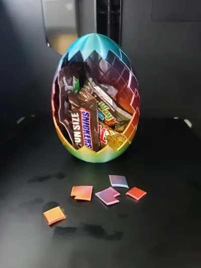 Large Crackable / Breakable Surprise Easter Egg - Free 3D Print Model ...