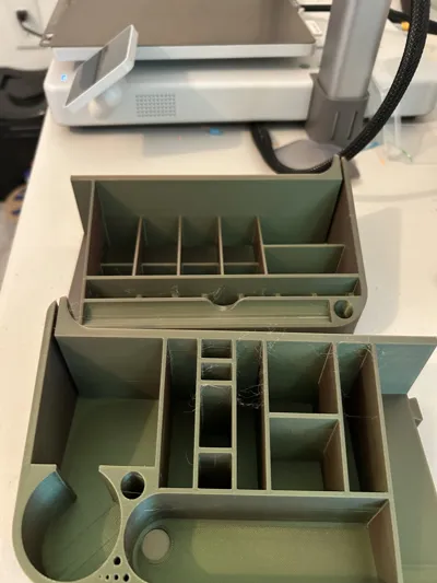 Top Tool Storage for Bambu Printers P1S and P1P - features phone/tablet ...