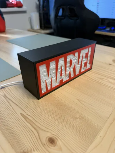 Marvel Lightbox - Free 3D Print Model - MakerWorld