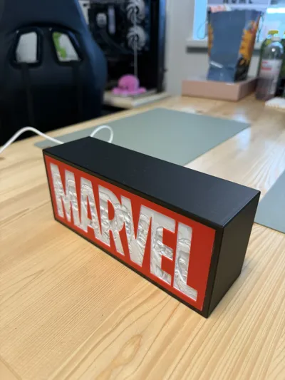 Marvel Lightbox - Free 3D Print Model - MakerWorld