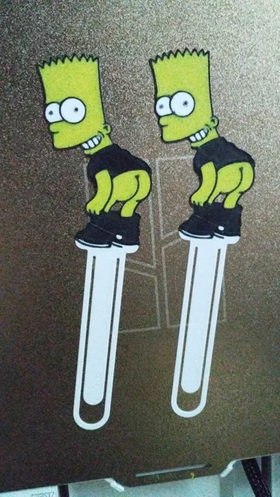 Simpsons Bookmark Draw BookMark Bart Simpson by Sebascaste MakerWorld: Download Free 3D Models