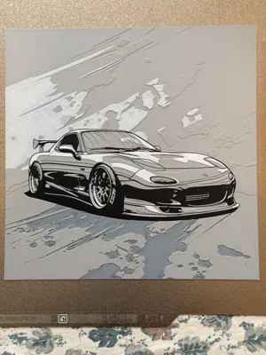 Mazda RX7 - AI Generated - HueForge by AyAyRon - MakerWorld